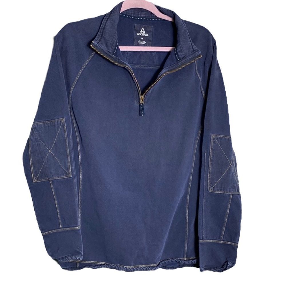 Ascend Long Sleeve Elbow Patch Pullover